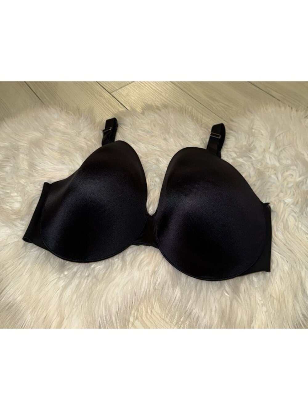 Soma Vanishing Back Full Coverage Bra Lined Underwire Womens 42G Black